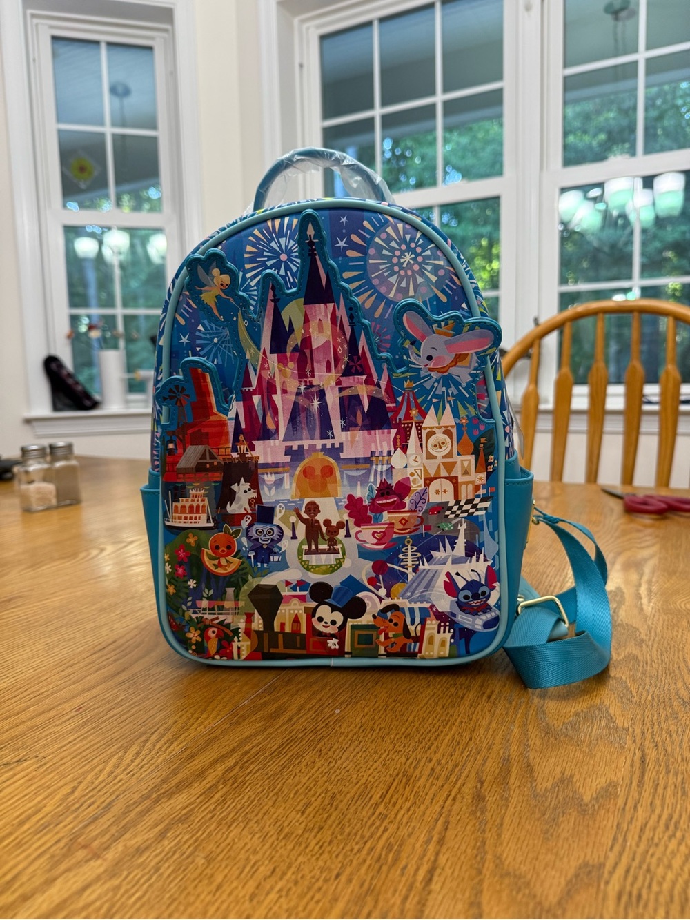 Loungefly Blue Disney Castle Festival Mini Backpack